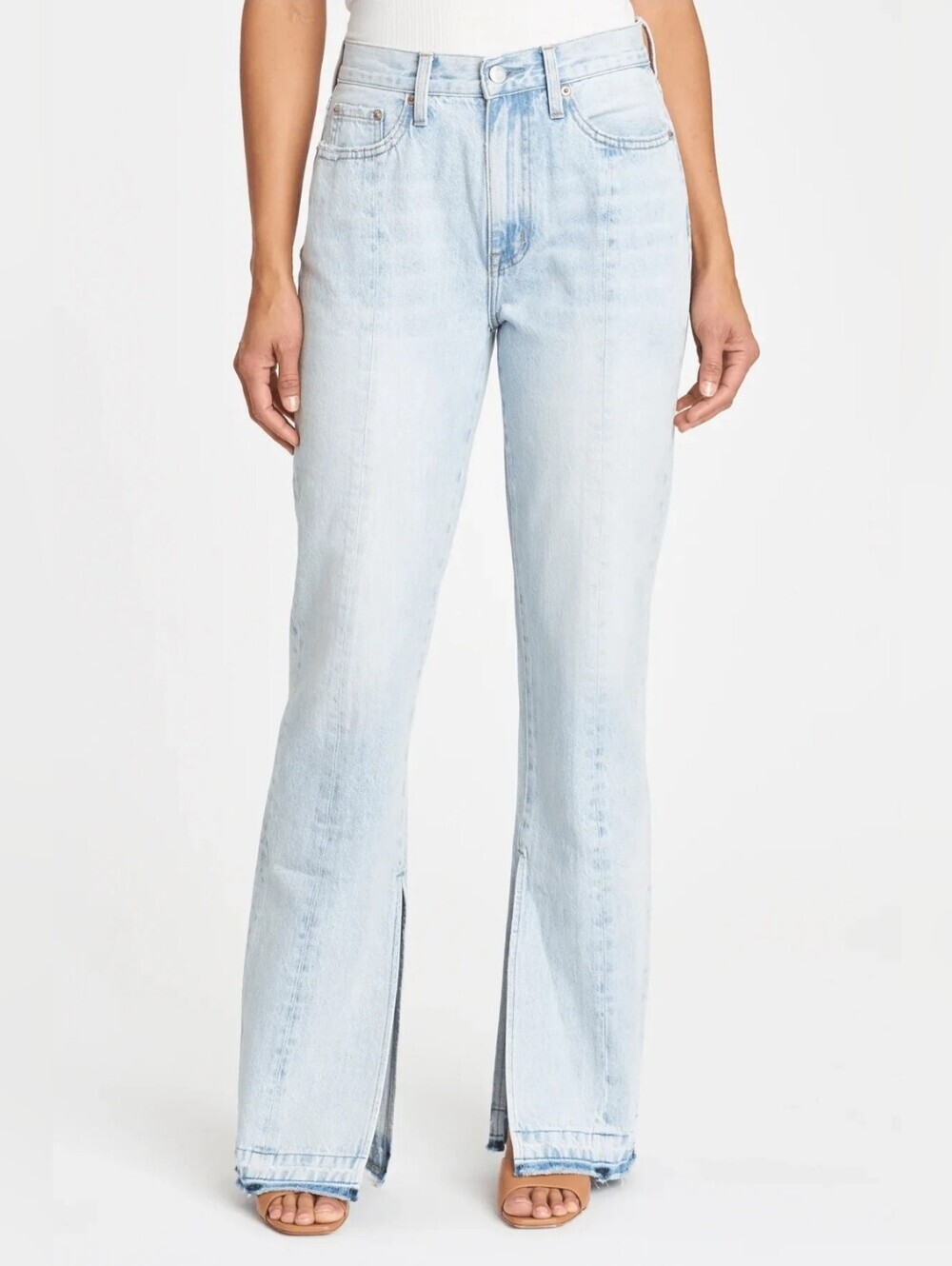 Pistola Alexa Light Wash Split-Hem Women's Jeans